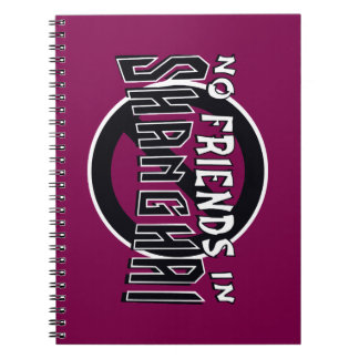 Cuaderno Bloc de notas en espiral WINE "No hay amigos en Sh