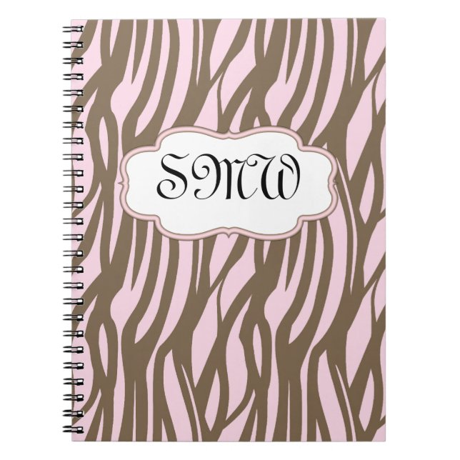 Cuaderno Bloc de notas en formato blanco y negro (Frente)