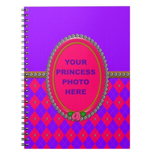 Cuaderno Bloc de notas en formato de argelia Princess (Frente)