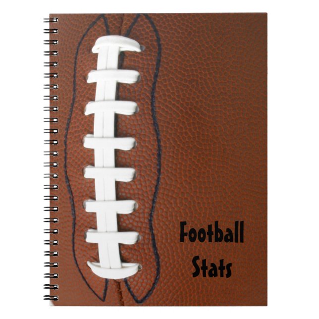 Cuaderno Bloc de notas enlazado a espiral de fútbol (Frente)