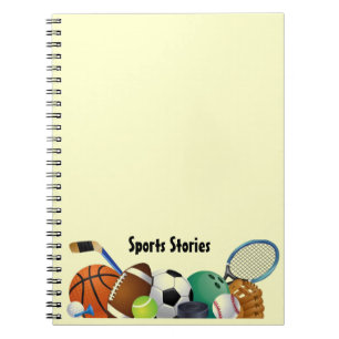 Cuaderno Bloc de notas enlazado a espiral deportivo