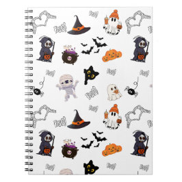 Cuaderno Bloc de notas enlazado en espiral de Halloween