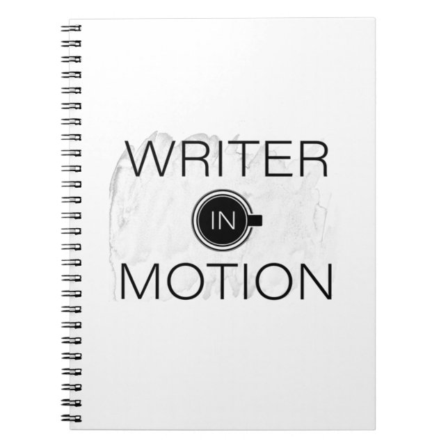 Cuaderno bloc de notas Escritor en movimiento (Frente)