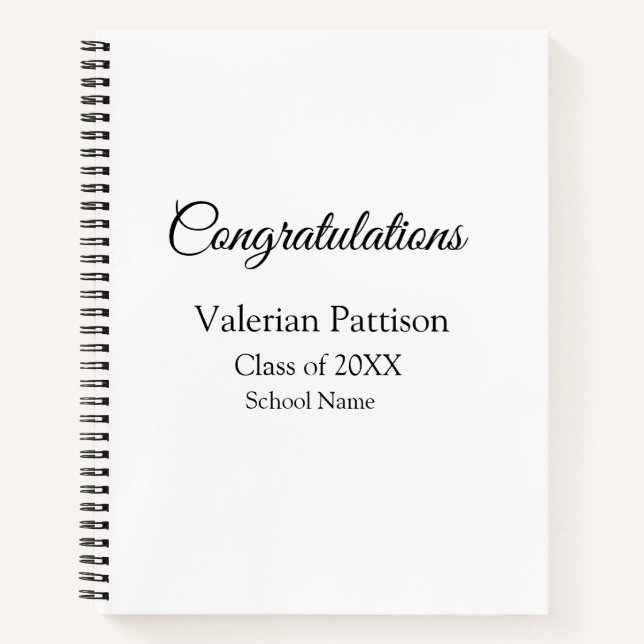 Cuaderno Bloc de notas espiral (Anverso)