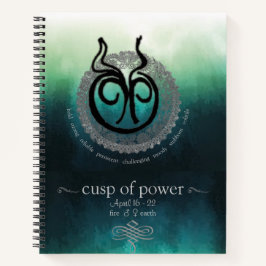 Cuaderno Bloc de notas espiral Aries-Taurus Cusp