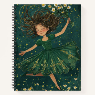 Cuaderno Bloc de notas espiral Chica de espíritu libre