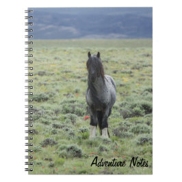 Cuaderno Bloc de notas espiral con Zeus azul salvaje