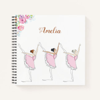 Cuaderno Bloc de notas espiral de Ballerina