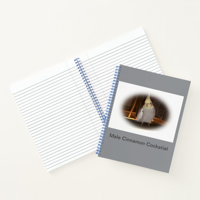 Cuaderno Bloc de notas espiral de Cockatiel (Interior)