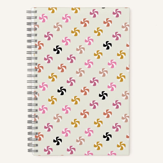 Cuaderno Bloc de notas espiral de golosinas de Halloween (Anverso)