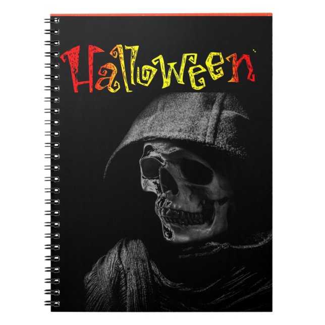 Cuaderno Bloc de notas espiral de Halloween (Frente)