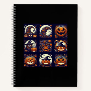 Cuaderno Bloc de notas espiral de Halloween