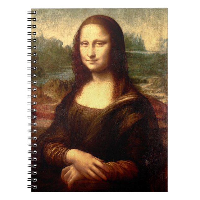 Cuaderno Bloc de notas espiral de Mona Lisa (Frente)