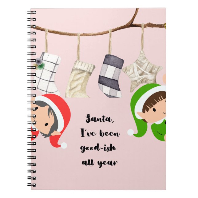 Cuaderno Bloc de notas espiral de navidades (Frente)