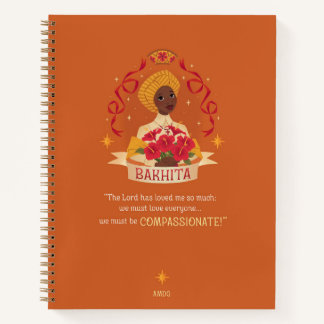Cuaderno Bloc de notas espiral de Saint Josephine Bakhita