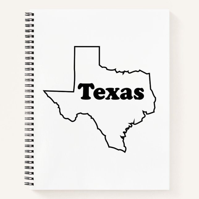 Cuaderno Bloc de notas espiral de Texas (Anverso)