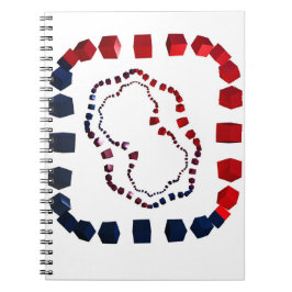 Cuaderno Bloc de notas espiral de tres vías