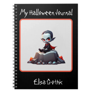Cuaderno Bloc de notas espiral de vampiros de Halloween Gru