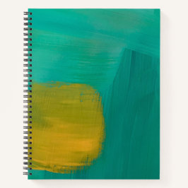 Cuaderno Bloc de notas espiral en diseño de sol niebla