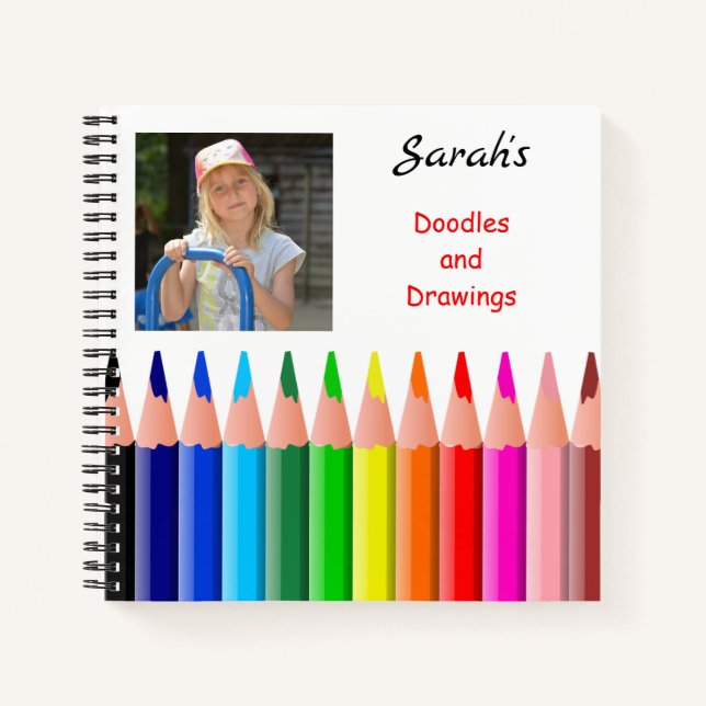 Cuaderno Bloc de notas espiral para niños divertidos (Anverso)