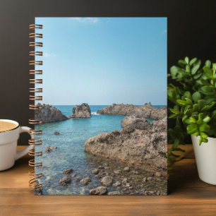 Cuaderno Bloc de notas espiral Personalizado de la costa no
