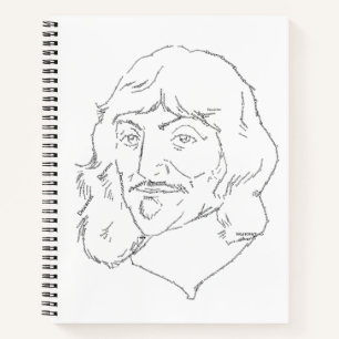 Cuaderno Bloc de notas espiral Rene Descartes