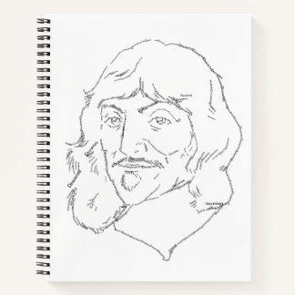 Cuaderno Bloc de notas espiral Rene Descartes