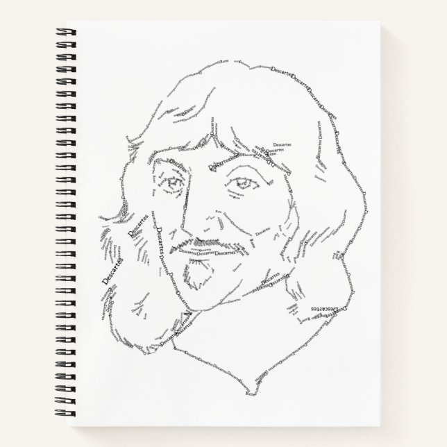 Cuaderno Bloc de notas espiral Rene Descartes (Anverso)