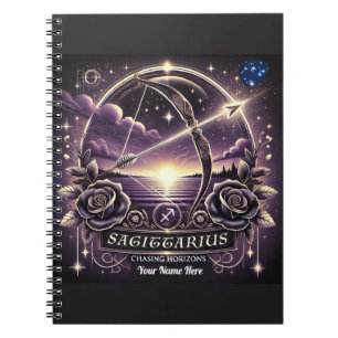 Cuaderno Bloc de notas espiral Sagittarius "persiguiendo ho