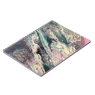 Cuaderno Bloc de notas espirales con arte abstracto Johnson