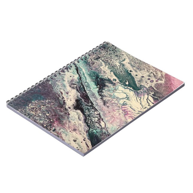 Cuaderno Bloc de notas espirales con arte abstracto Johnson (Lado Izquierdo)