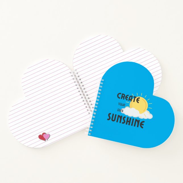 Cuaderno Bloc de notas espirales crea tu brillo solar (Interior)