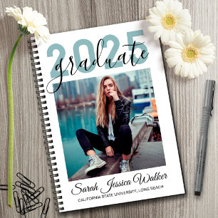 Cuaderno Bloc de notas espirales de graduación de la Univer