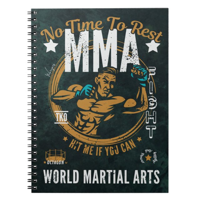 Cuaderno Bloc de notas espirales de MMA - No hay tiempo par (Frente)