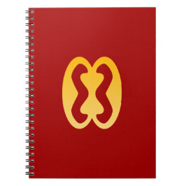 Cuaderno Bloc de notas espirales de símbolos de Adinkra (re