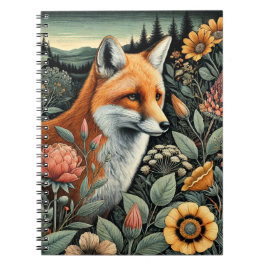 Cuaderno Bloc de notas espirales de Woodland Fox | Cute de 