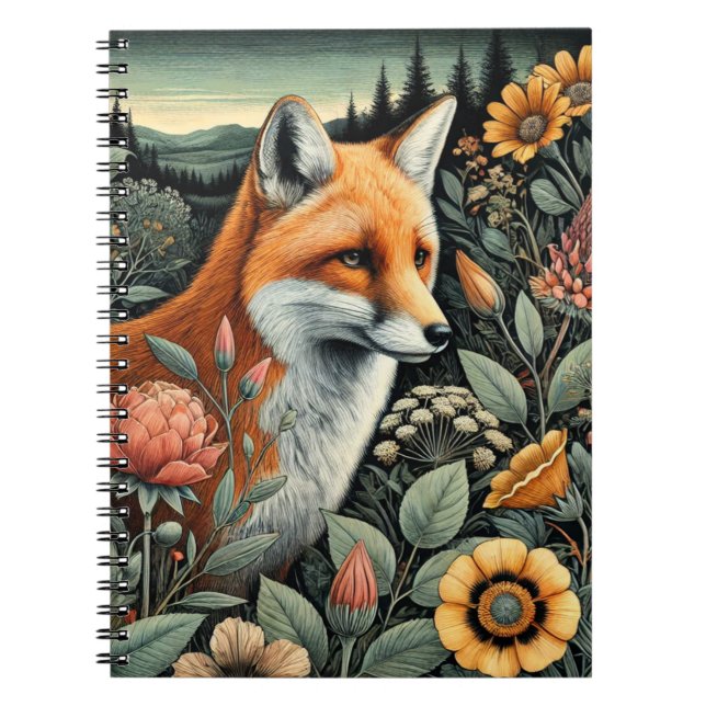 Cuaderno Bloc de notas espirales de Woodland Fox | Cute de  (Frente)
