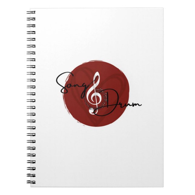 Cuaderno Bloc de notas espirales Song_Drum (Frente)
