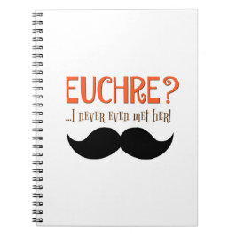 Cuaderno Bloc de notas euchre humorístico