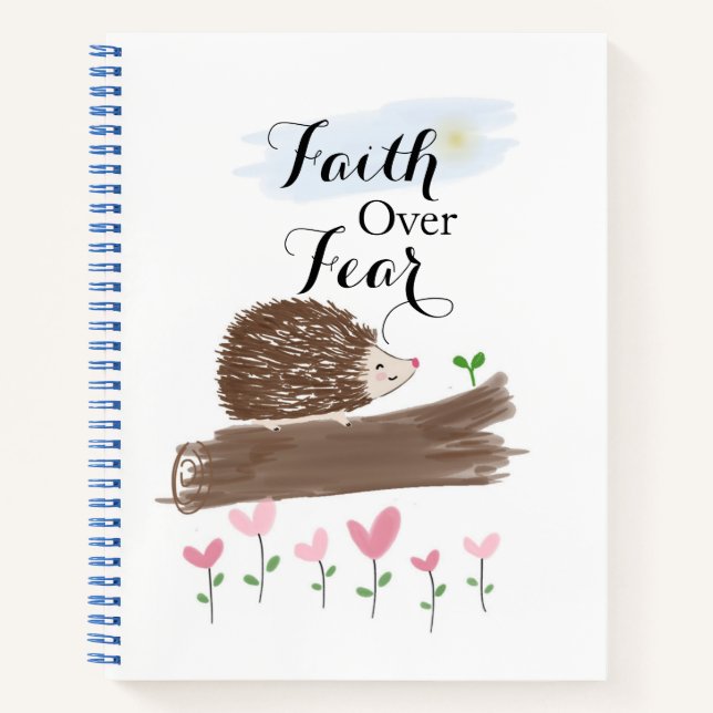 Cuaderno Bloc de notas Faith Over Fear (Anverso)