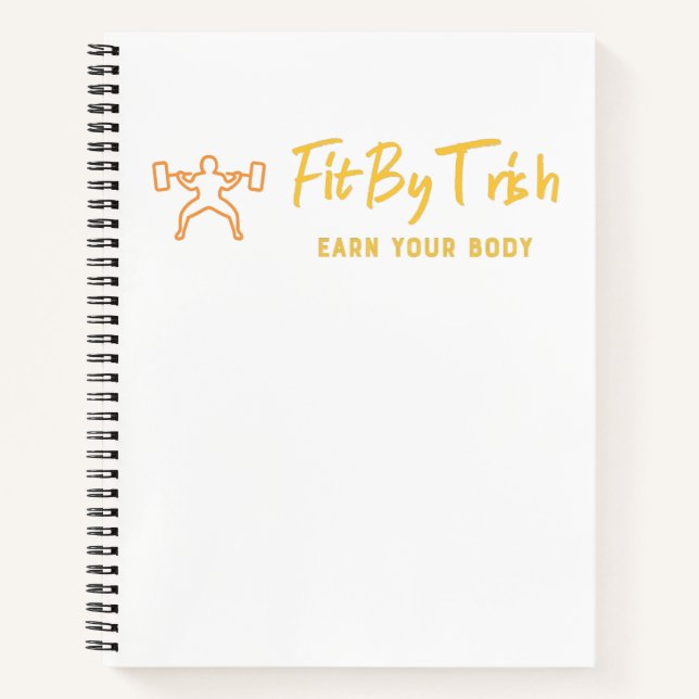 Cuaderno Bloc de notas FitByTrish (Anverso)
