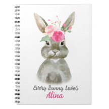 Bloc de notas Floral Bunny