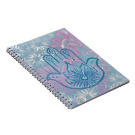 Cuaderno Bloc de notas Floral Hamsa