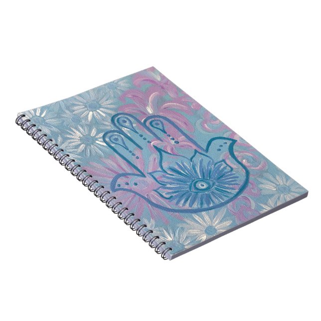 Cuaderno Bloc de notas Floral Hamsa (Lado Derecho)