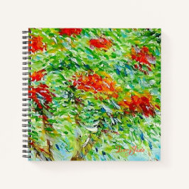 Cuaderno Bloc de notas floral personalizado