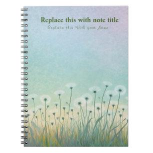 Cuaderno Bloc de notas florales Fancy Pastel
