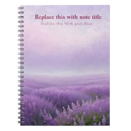 Cuaderno Bloc de notas florales Fancy Pastel