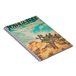 Cuaderno Bloc de notas fotográficas de árbol de Joshua vint