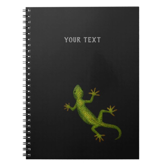 Cuaderno Bloc de notas gecko con (o sin) su texto (Frente)