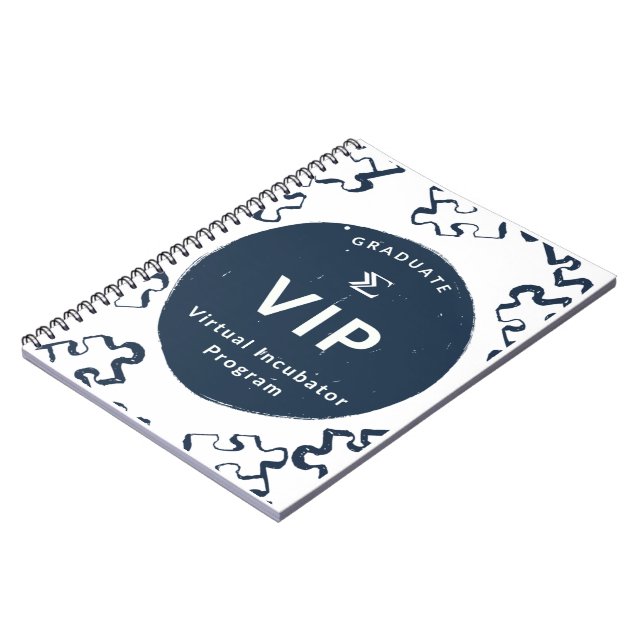 Cuaderno Bloc de notas graduado del programa de incubadora  (Lado Izquierdo)